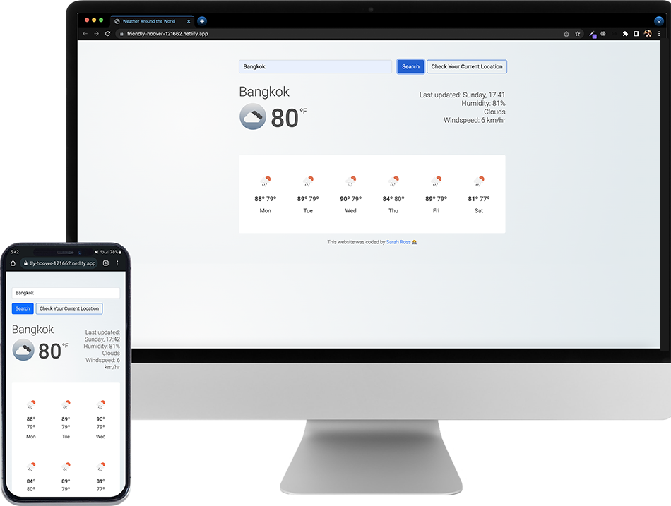 Vanilla JS Weather App